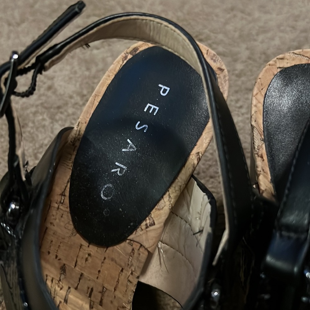 Pesaro wedge sandals size 7.5 - Picture 7 of 9